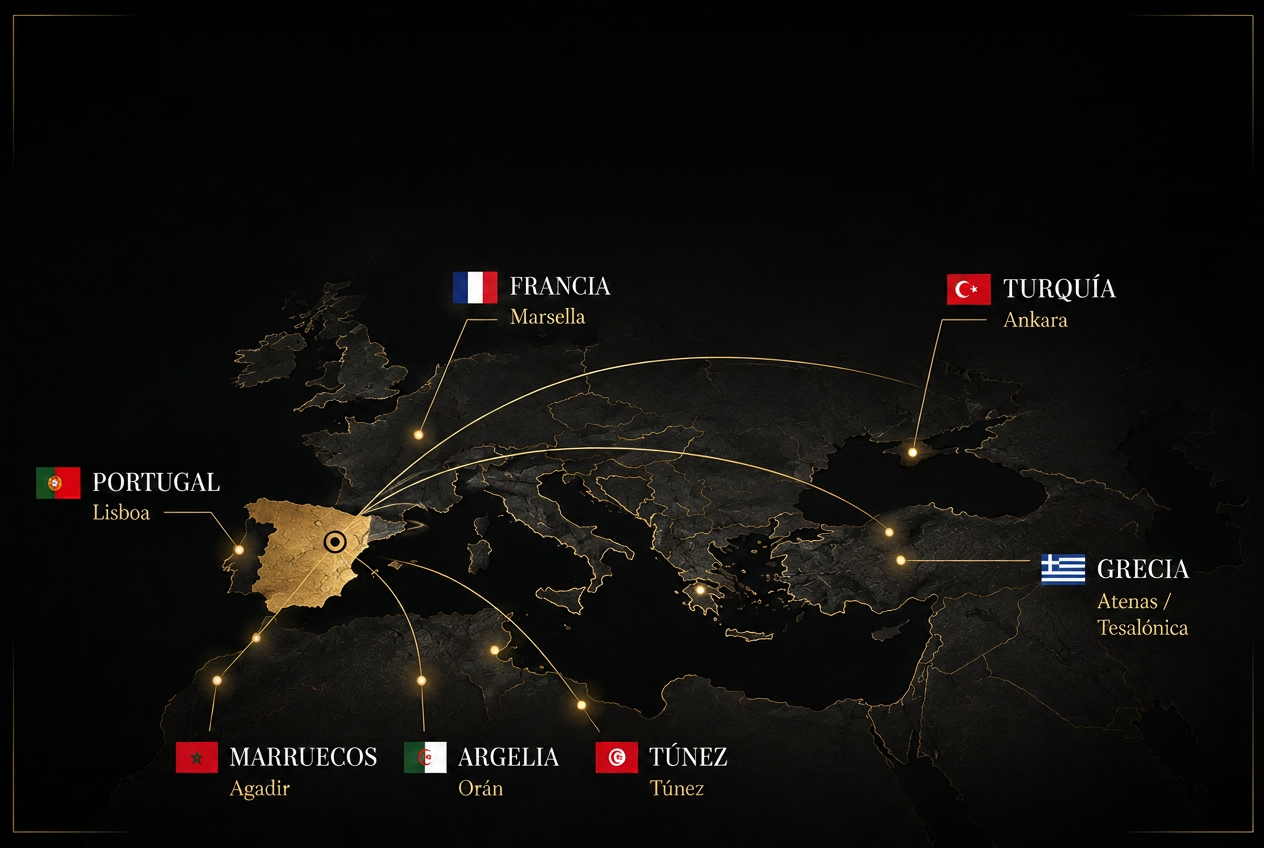 Mapa: Embajador Internacional de la Gastronomía Española